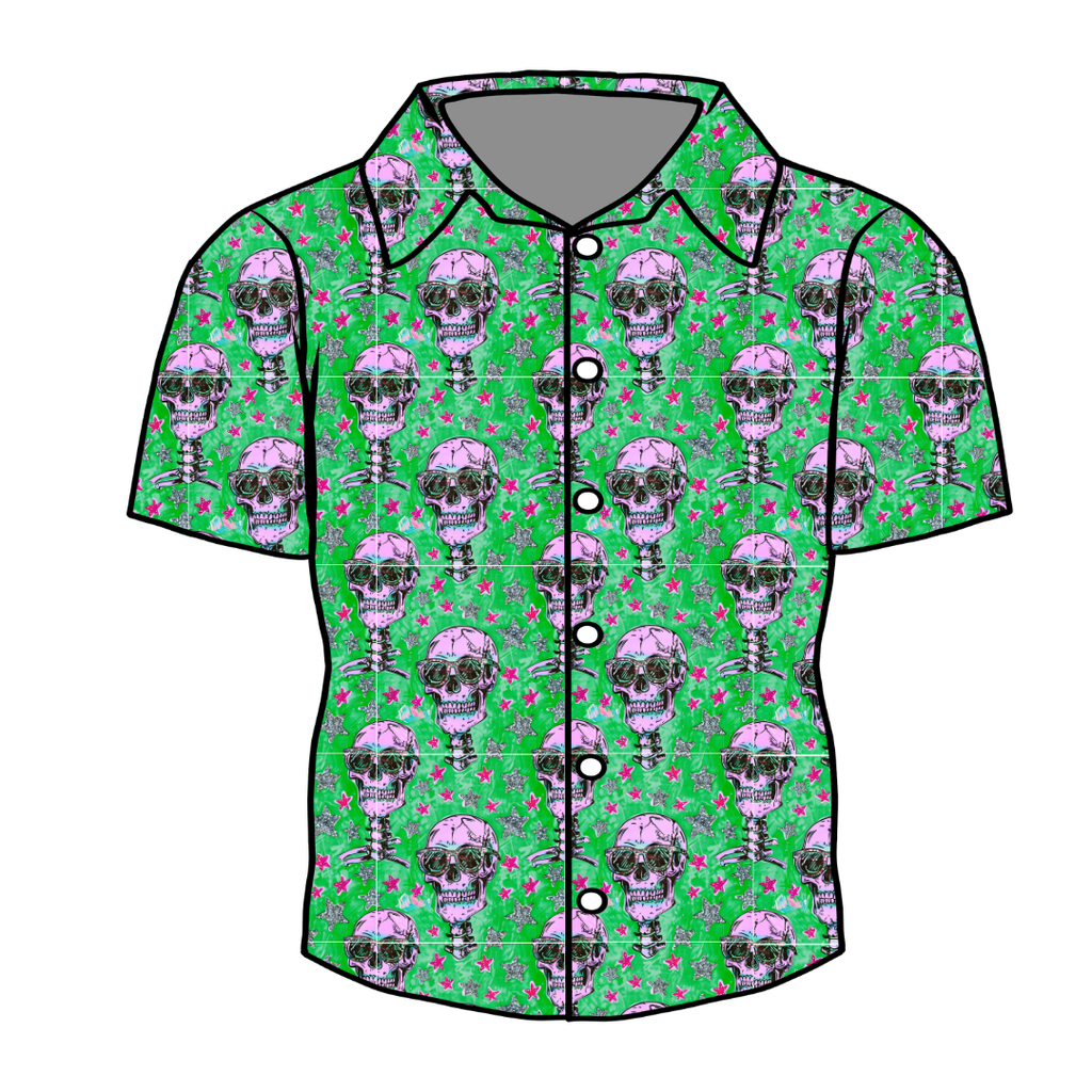 Bad 2 The Bone - Twilight Men's Button Down Bamboo - Pre Order
