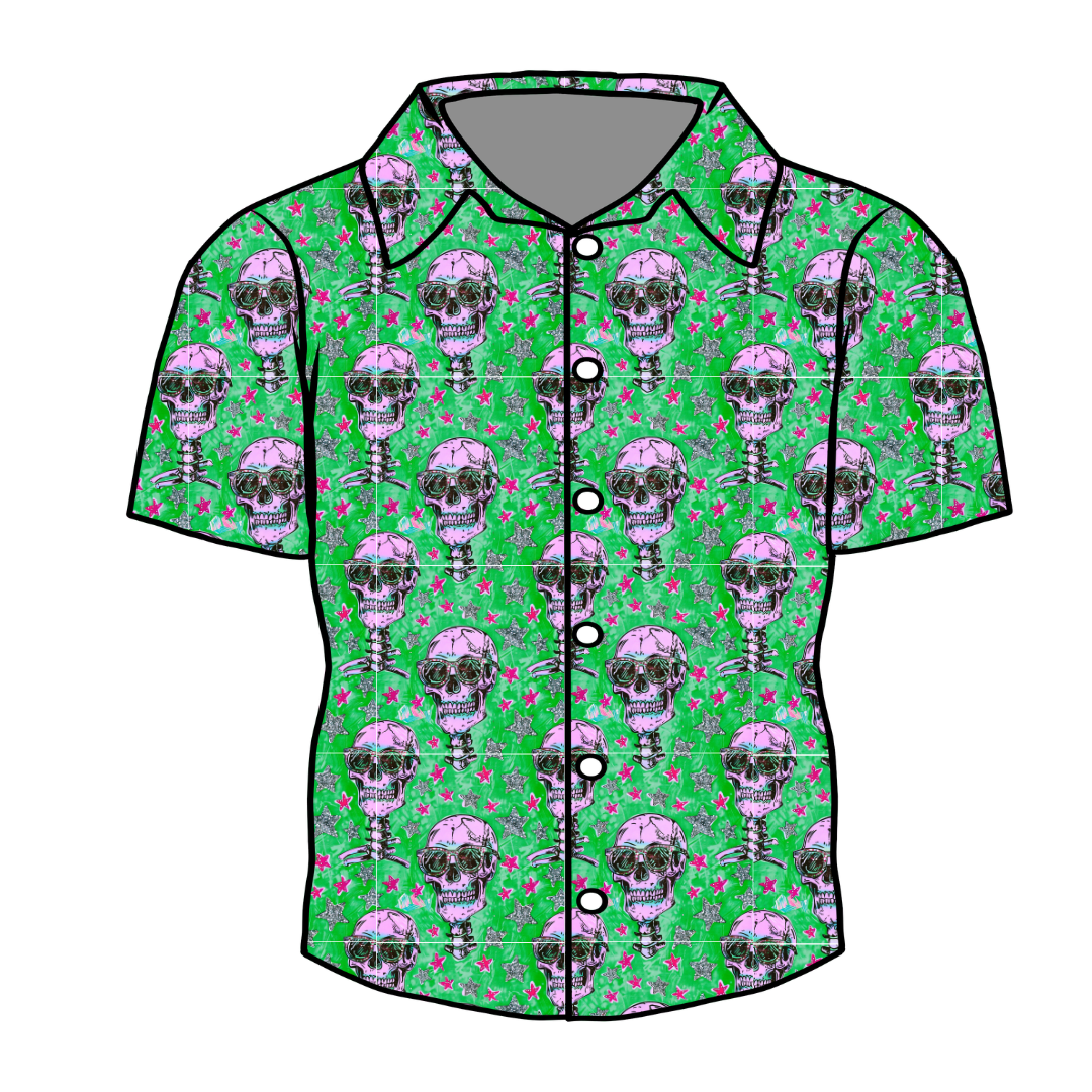 Bad 2 The Bone - Twilight Men's Button Down Bamboo - Pre Order