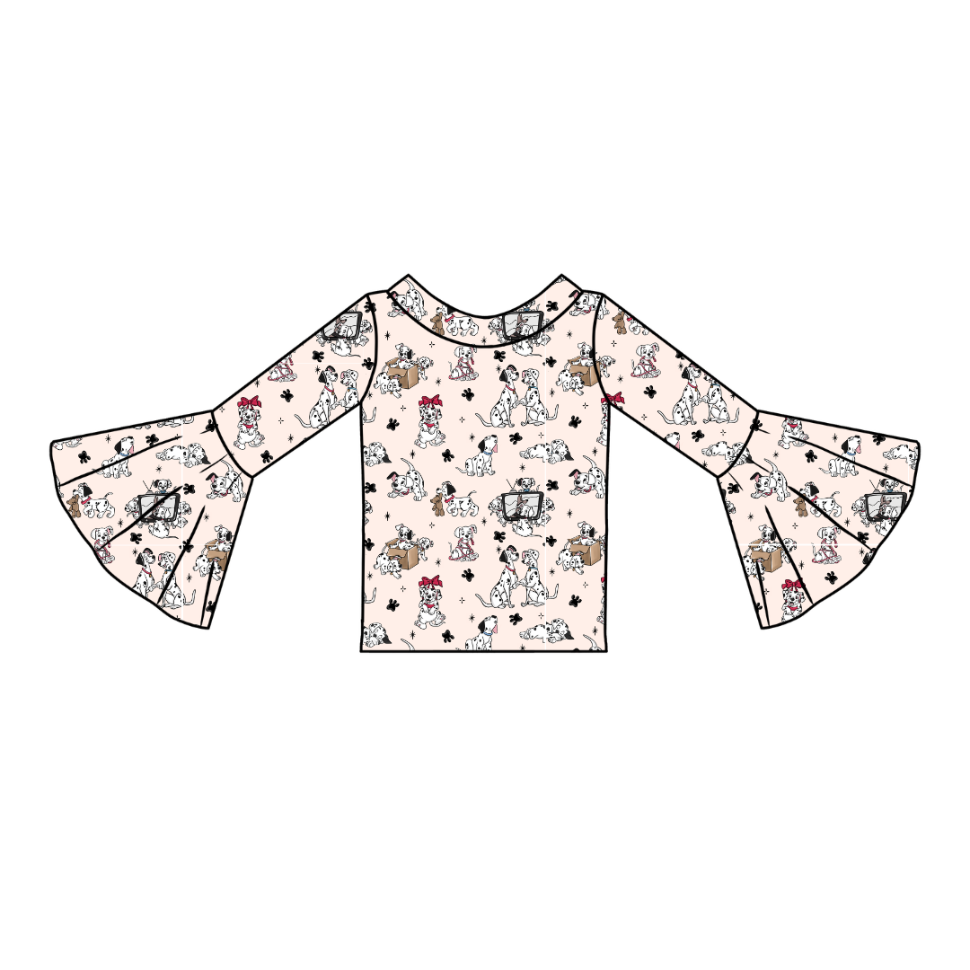 Spots & Daydreams Rosa Flare Top Bamboo - PRE ORDER