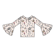 Spots & Daydreams Rosa Flare Top Bamboo - PRE ORDER