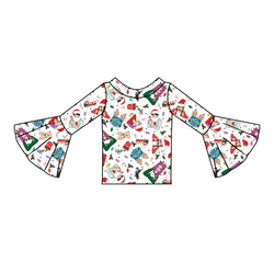 Holiday Harmony Rosa Bell Sleeve Top - Knit - Pre Order - Christmas Special