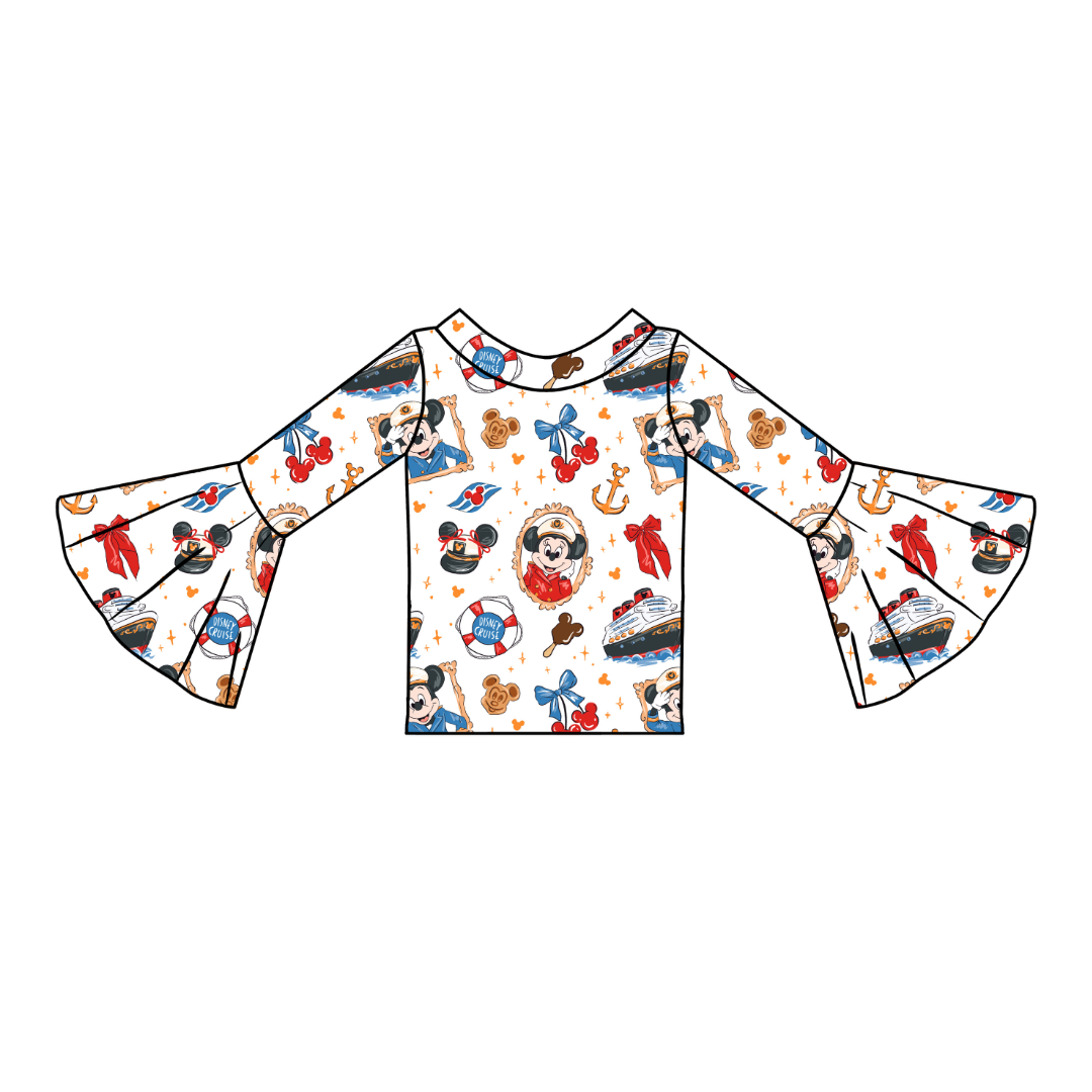Crusin' Rosa Flare Top Bamboo - PRE ORDER