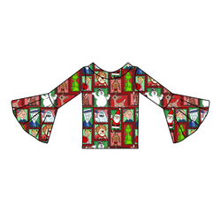 Christmas through the Years Rosa Bell Sleeve Top - Knit - Pre Order - Christmas Special