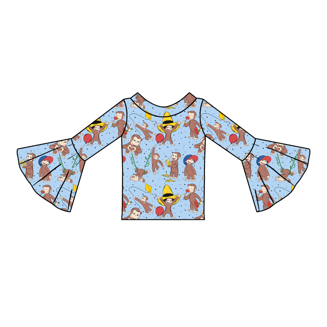 Curious Adventures Rosa Flare Top Bamboo - PRE ORDER