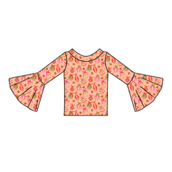Bubblegum Bells Rosa Bell Sleeve Top - Knit - Pre Order - Christmas Special