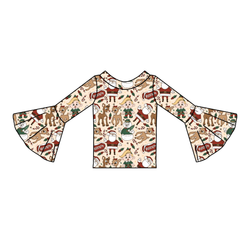 Red Nose Rosa Bell Sleeve Top - Knit - Pre Order - Christmas Special