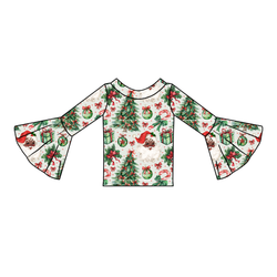 Evergreen Dreams Rosa Bell Sleeve Top - Knit - Pre Order - Christmas Special