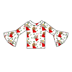 Under the Tree Rosa Bell Sleeve Top - Knit - Pre Order - Christmas Special