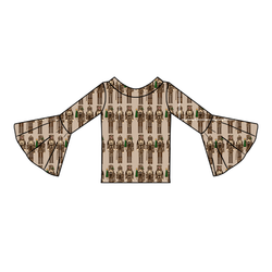 Camo Guard Rosa Bell Sleeve Top - Knit - Pre Order - Christmas Special