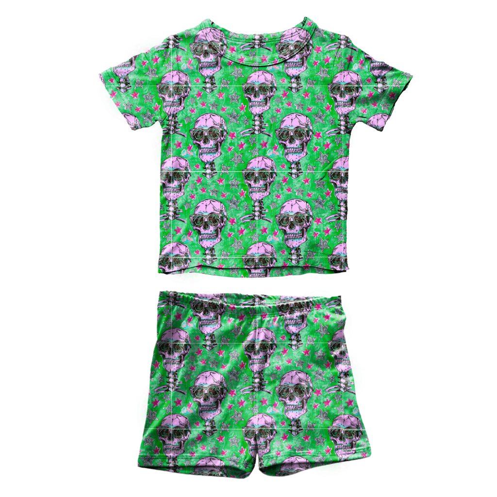Bad 2 The Bone Fawn Short Sleeve Short Set Bamboo - PRE ORDER