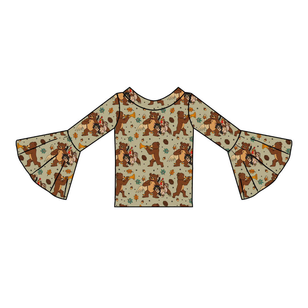 Woodland Melody Rosa Flare Top Bamboo - PRE ORDER