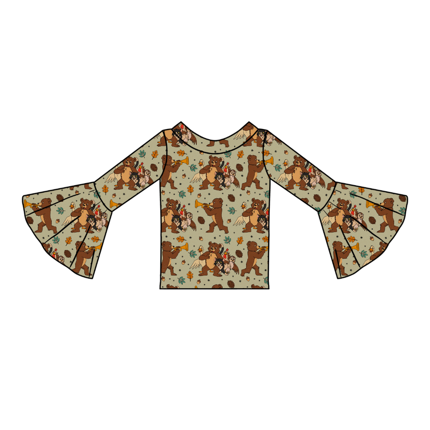Woodland Melody Rosa Flare Top Bamboo - PRE ORDER