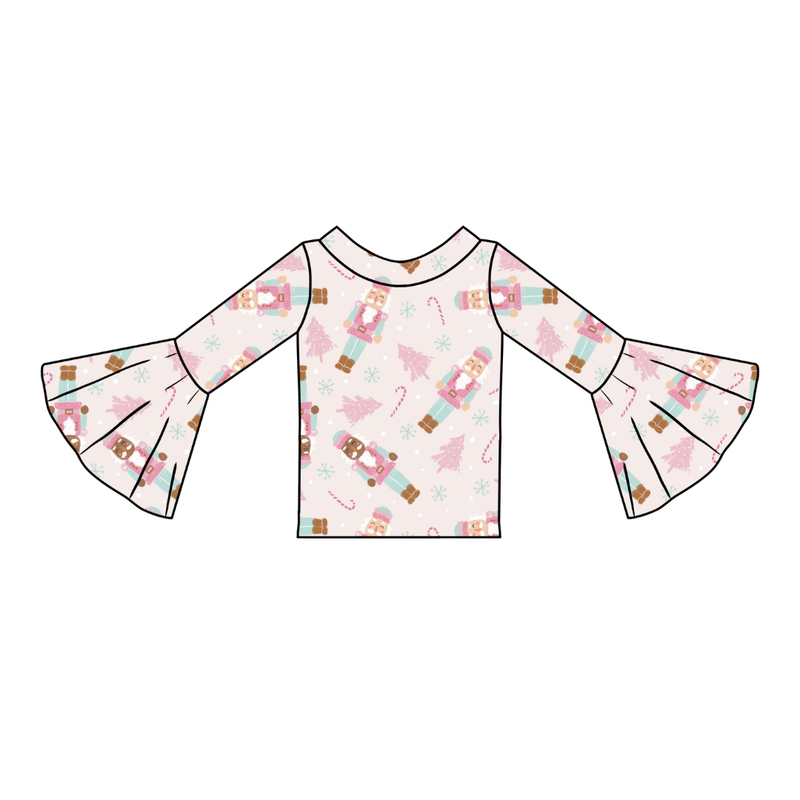 Sugarplum Rosa Bell Sleeve Top - Knit - Pre Order - Christmas Special