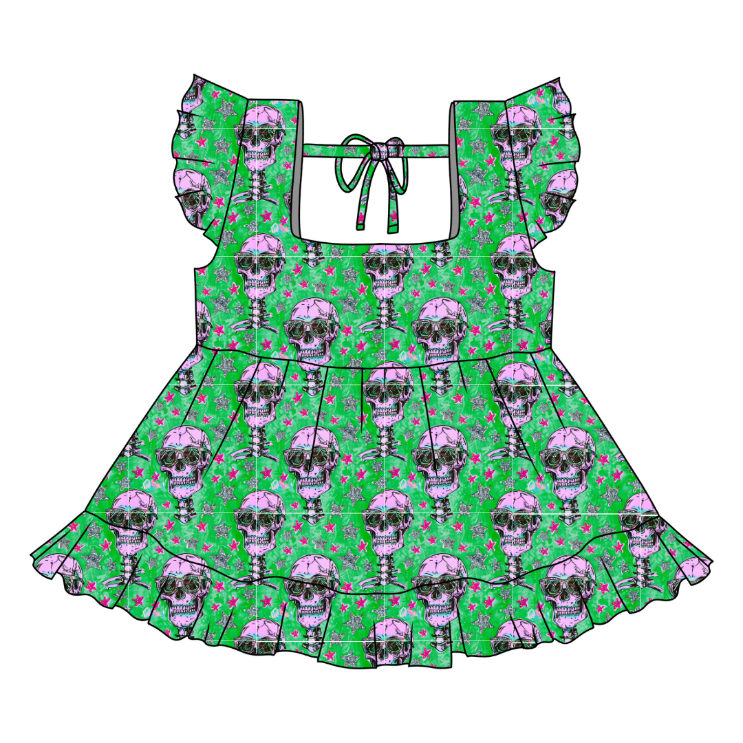 Bad 2 The Bone - Sadie Tie Back Ruffle Top - PRE ORDER