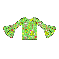 Swamp Bells Rosa Bell Sleeve Top - Knit - Pre Order - Christmas Special