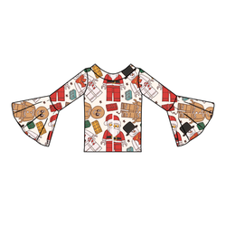 Building Christmas Memories Rosa Bell Sleeve Top - Knit - Pre Order - Christmas Special