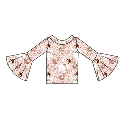 Jolly Snowman - Pink Rosa Bell Sleeve Top - Knit - Pre Order - Christmas Special