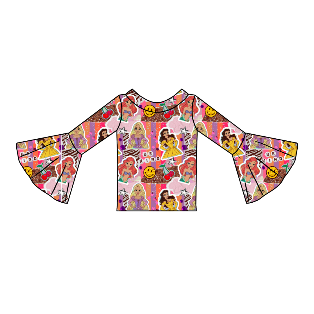 Royal Daydreams Rosa Flare Top Bamboo - PRE ORDER