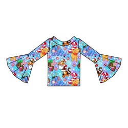 Holiday Hunny Rosa Bell Sleeve Top - Knit - Pre Order - Christmas Special