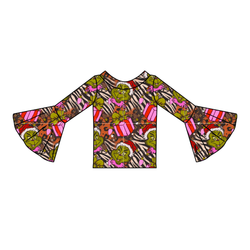Pretty Mean Christmas Rosa Bell Sleeve Top - Knit - Pre Order - Christmas Special