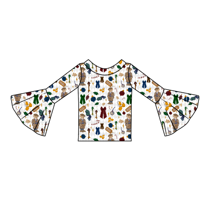 Holly & Plaid Rosa Bell Sleeve Top - Knit - Pre Order - Christmas Special