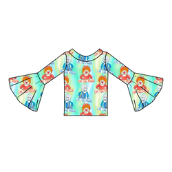 Too Much Christmas Rosa Bell Sleeve Top - Knit - Pre Order - Christmas Special