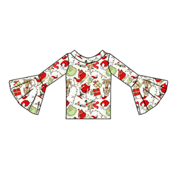 Mistle Toe & Mischief Rosa Bell Sleeve Top - Knit - Pre Order - Christmas Special
