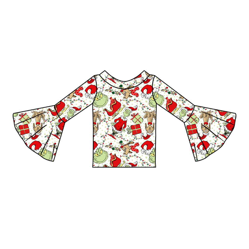 Mistle Toe & Mischief Rosa Bell Sleeve Top - Knit - Pre Order - Christmas Special