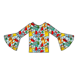 Gotta Catch Christmas Rosa Bell Sleeve Top - Knit - Pre Order - Christmas Special