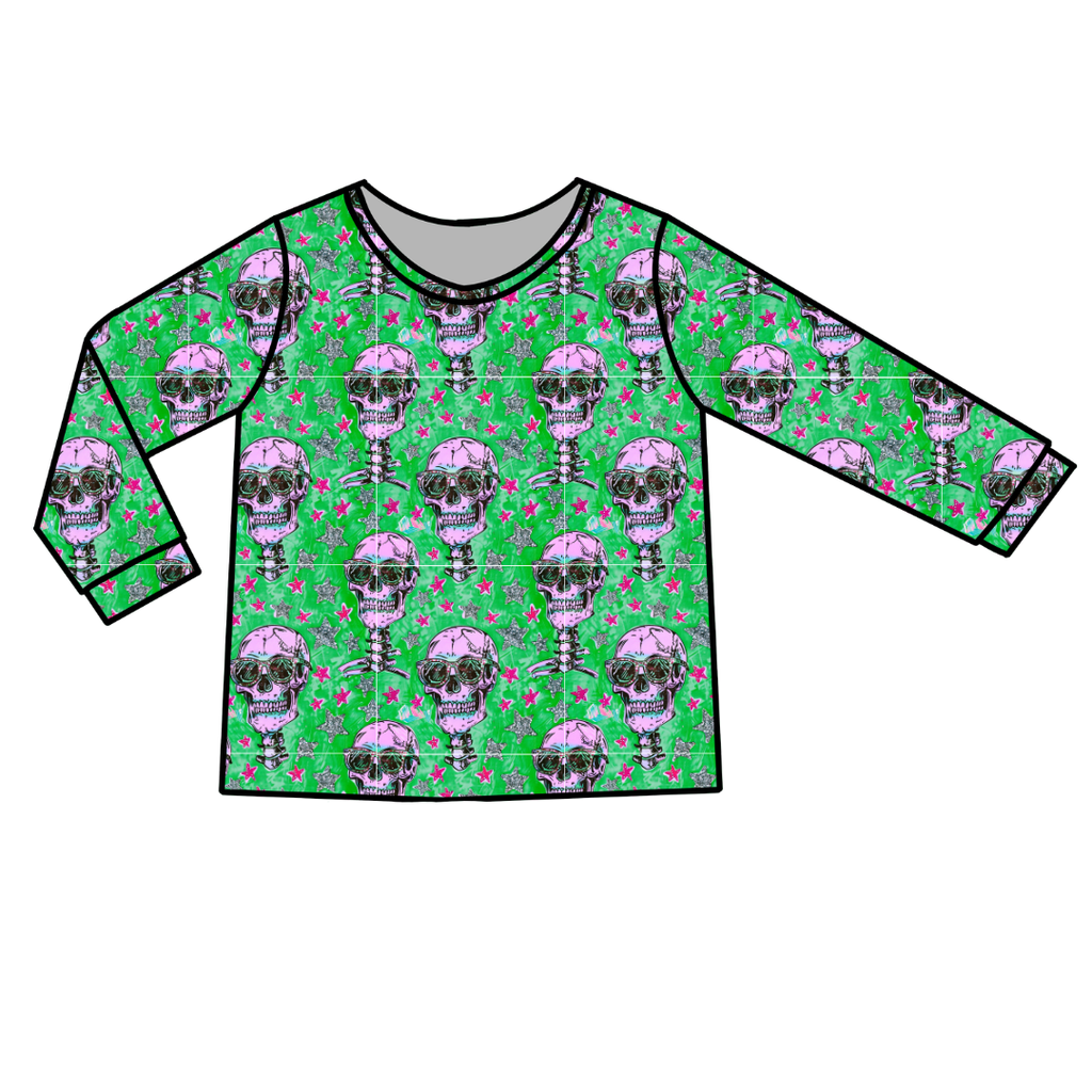 Bad 2 The Bone - Ruby Long Sleeve Bamboo Shirt - Pre Order