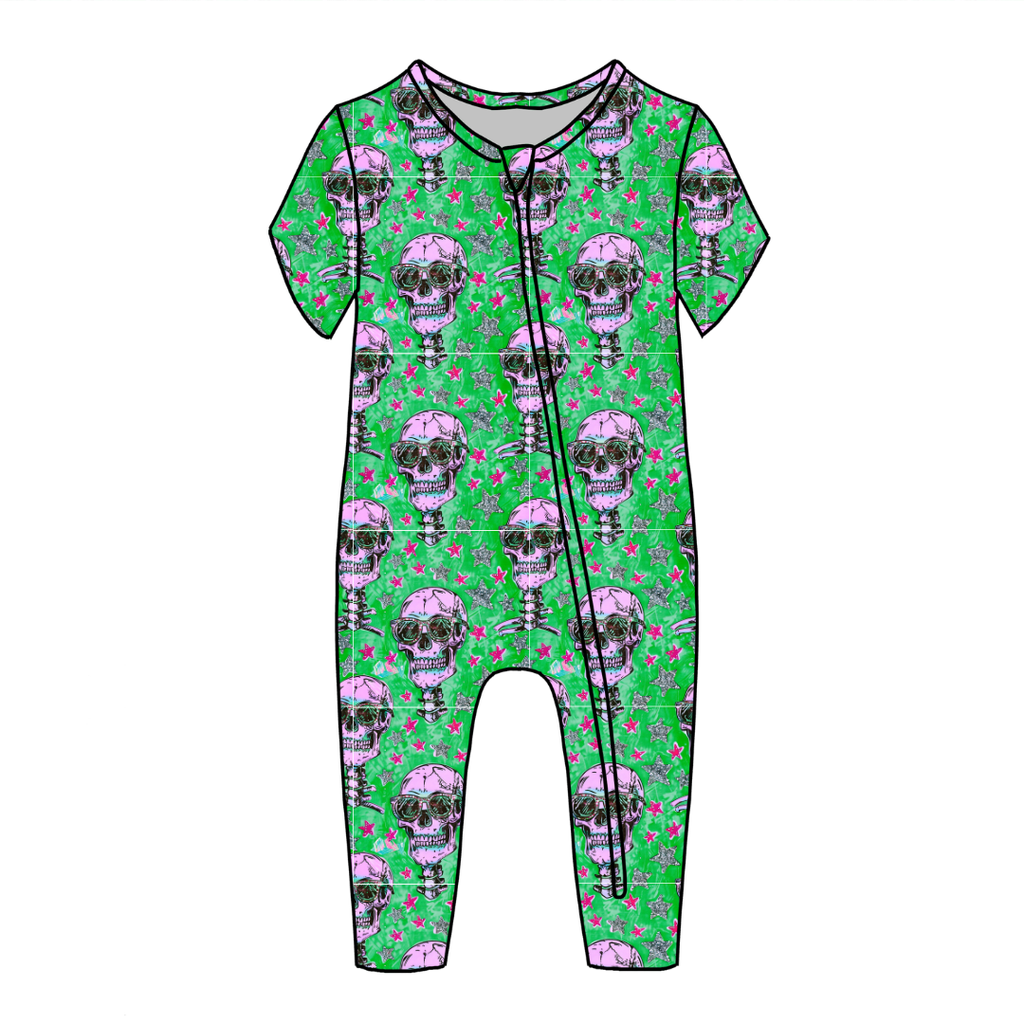 Bad 2 The Bone Dandelion Short Sleeve Sleeper Bamboo - PRE ORDER