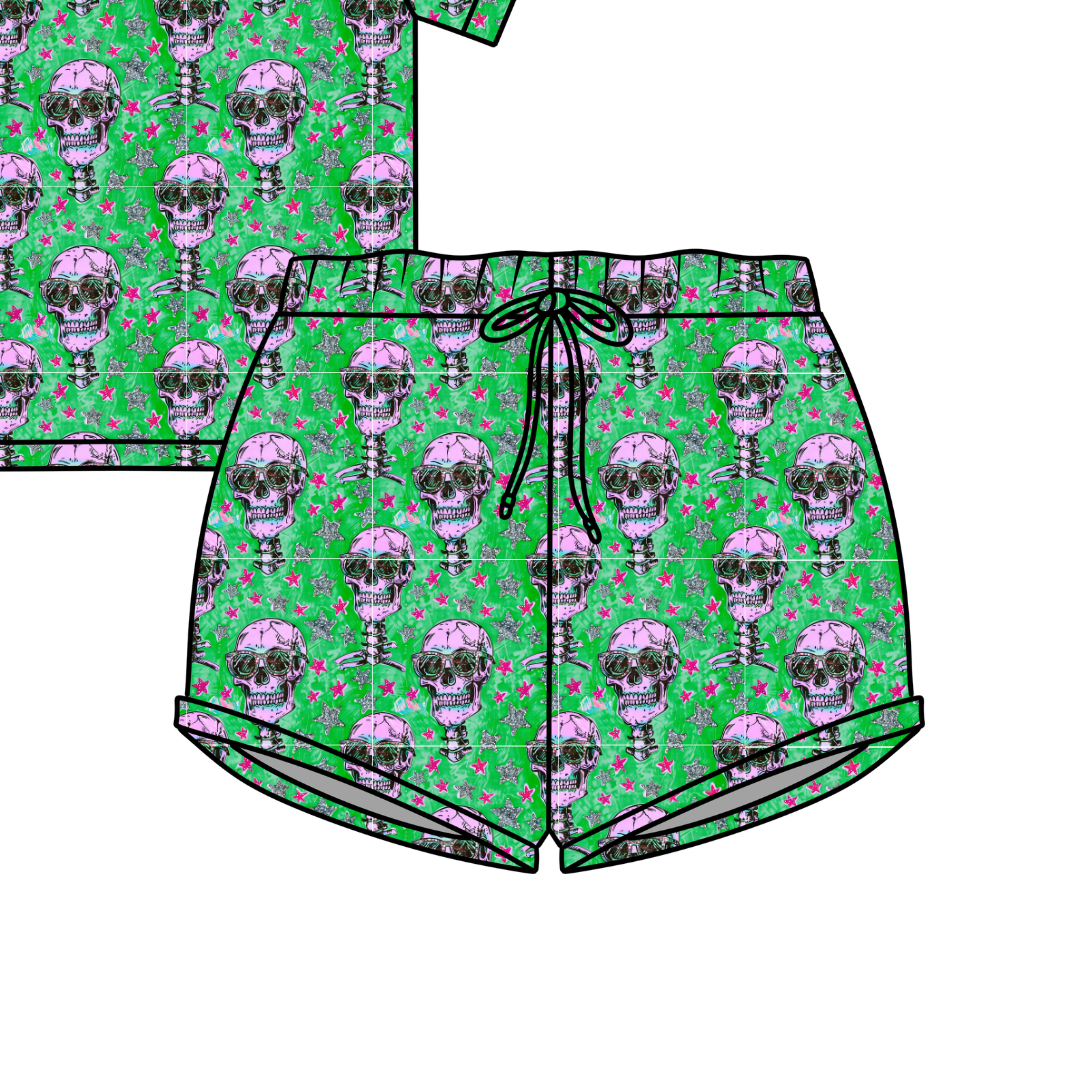 Bad 2 The Bone Jazzy Adult Pajama Bamboo Shorts - Pre Order
