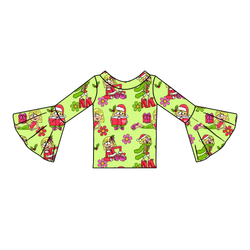 Merry Girl Era Rosa Bell Sleeve Top - Knit - Pre Order - Christmas Special