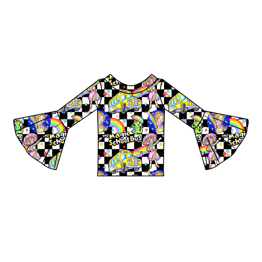 Magic School  Days Rosa Flare Top Bamboo - PRE ORDER