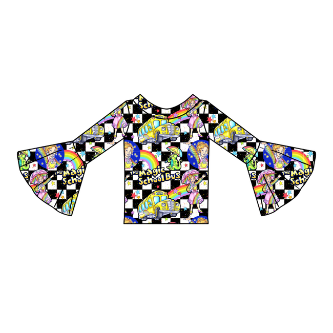 Magic School  Days Rosa Flare Top Bamboo - PRE ORDER