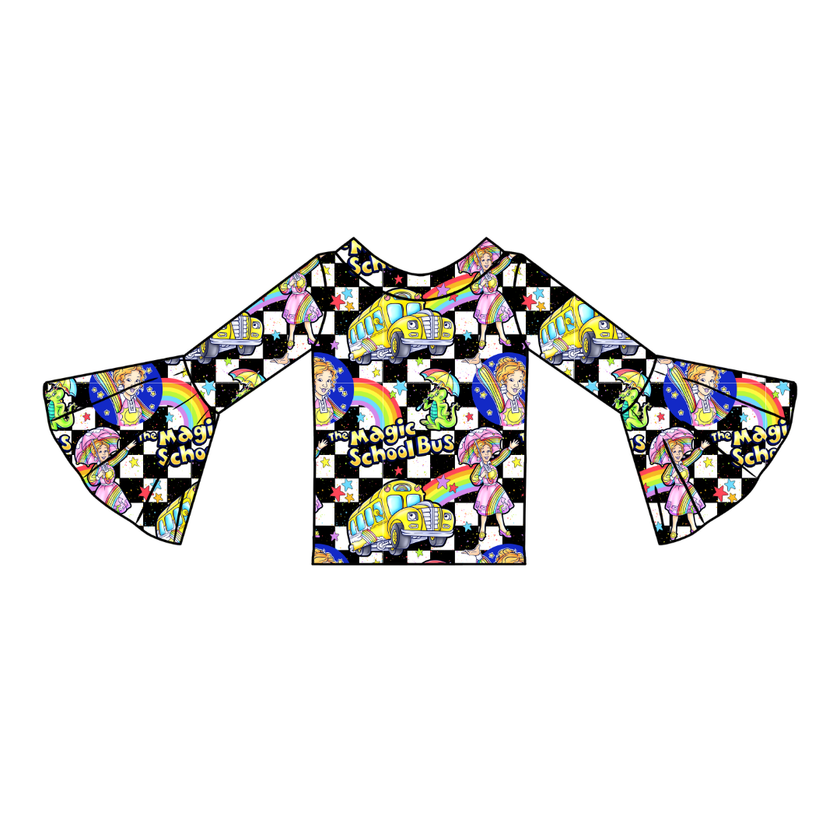Magic School  Days Rosa Flare Top Bamboo - PRE ORDER