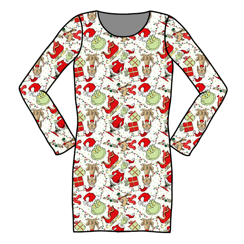 Mistle Toe & Mischief Abby Ribbed Dress - Knit - Pre Order - Christmas Special
