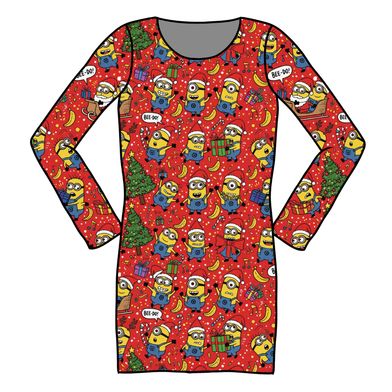 Holiday Shenanigans Abby Ribbed Dress - Knit - Pre Order - Christmas Special