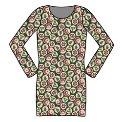 Christmas Cookies Abby Ribbed Dress - Knit - Pre Order - Christmas Special