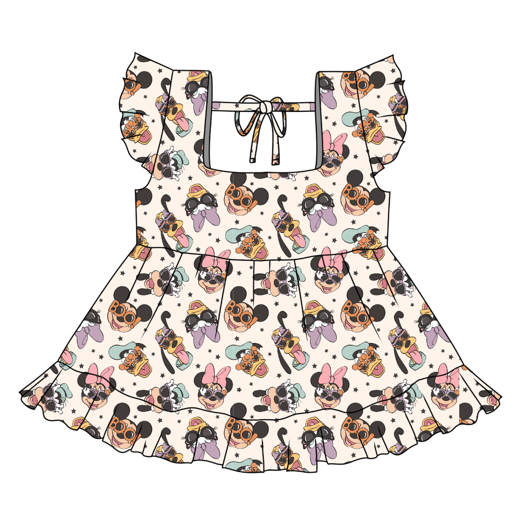 Spooky Cute Crew - Sadie Tie Back Ruffle Top - PRE ORDER