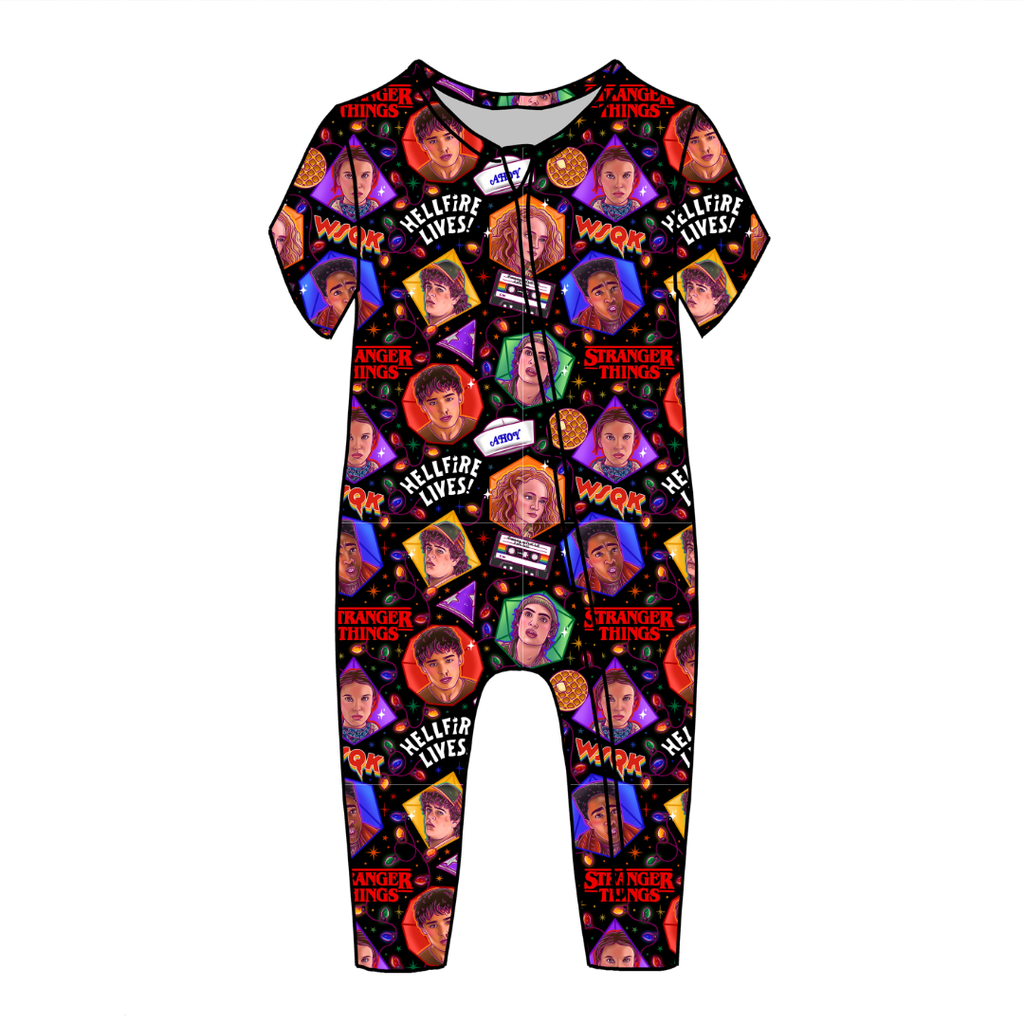 Upside Down Night Dandelion Short Sleeve Sleeper Bamboo - PRE ORDER
