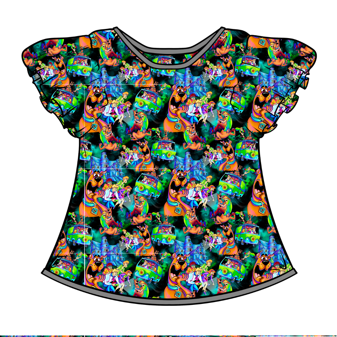 Mystery Moon Short Sleeve Flutter Bamboo Shirt - PRE ORDER