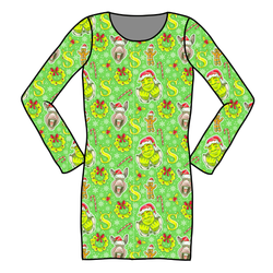 Swamp Bells Abby Ribbed Dress - Knit - Pre Order - Christmas Special
