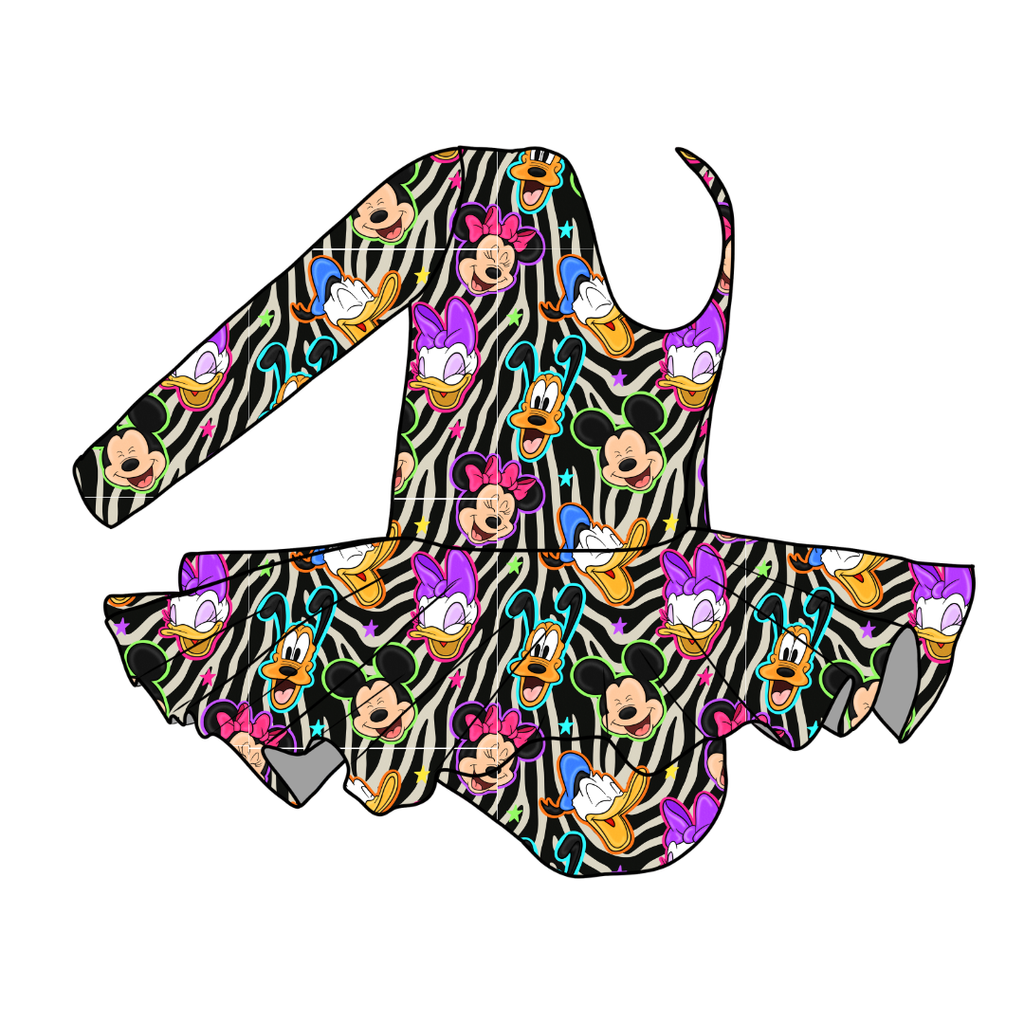 Throwback Crew - Hope Long Sleeve Skirted Leotard Knit - PRE ORDER