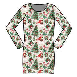 Evergreen Dreams Abby Ribbed Dress - Knit - Pre Order - Christmas Special