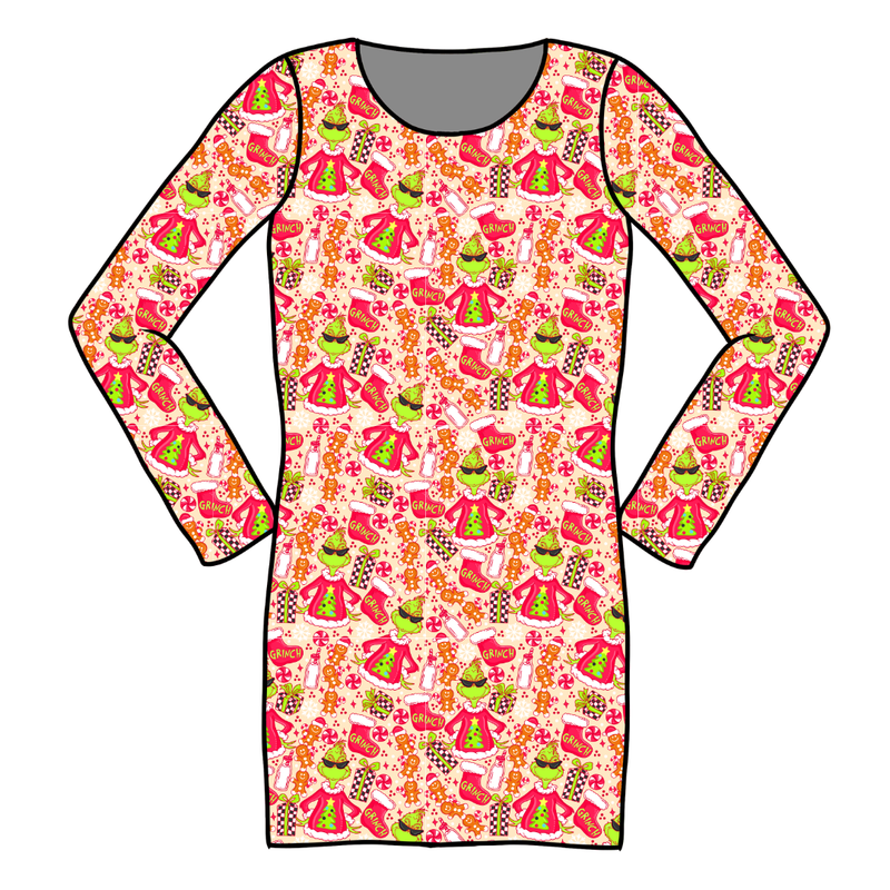 Baking Spirits Bright Abby Ribbed Dress - Knit - Pre Order - Christmas Special