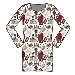 Alone at Home Abby Ribbed Dress - Knit - Pre Order - Christmas Special