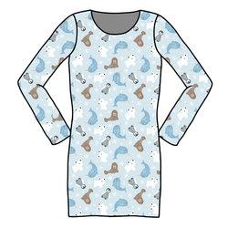 Snowy Sidekicks Abby Ribbed Dress - Knit - Pre Order - Christmas Special