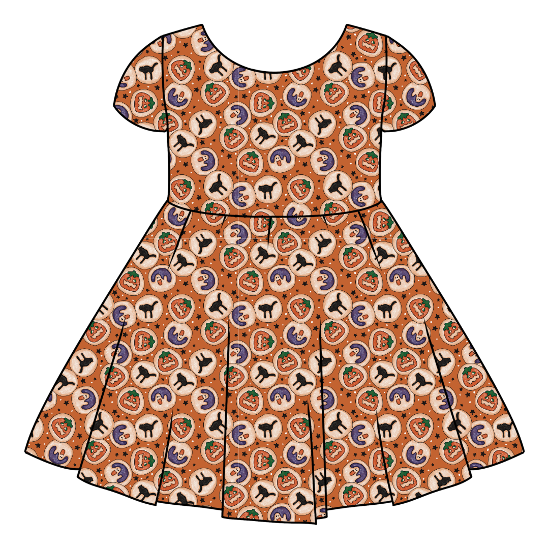 COOKIE PARTY - Honey Girl's Twirl Dress Bamboo - PRE ORDER