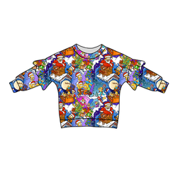 D oh Holy Night Lillie Ruffle Oversized Top - Bamboo - Pre Order - Christmas Special
